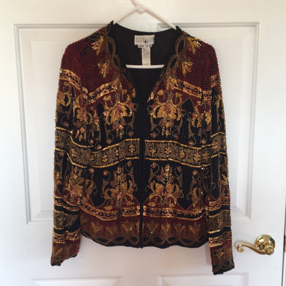 90’s Vintage Beaded Sequin Blouse